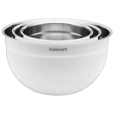 Cuisinart 3-Piece Mixing Bowl Set - Silver