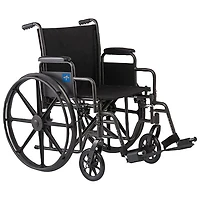 Fauteuil roulant K1 de 18 po avec repose-jambes rabattables de Medline