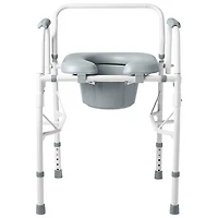 Chaise percée à accoudoirs rembourrés rabattables de Medline