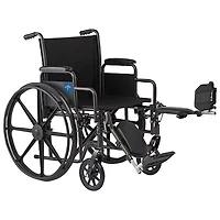 Fauteuil roulant K1 de 16 po avec repose-pied élévateur de Medline