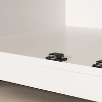 Armoire de rangement moderne à 2 portes Prairie de South Shore - Blanc pur