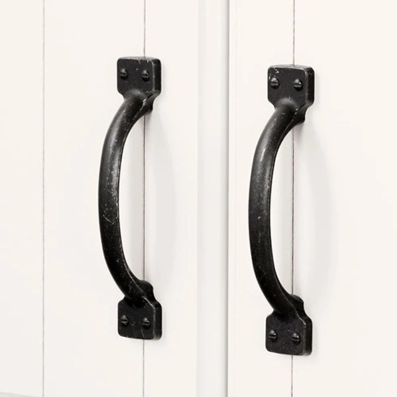 Armoire de rangement contemporaine à 2 portes Farnel de South Shore - Blanc pur