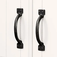 Armoire de rangement contemporaine à 2 portes Farnel de South Shore - Blanc pur