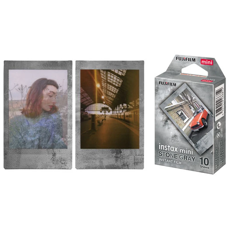 Film instantané Instax Mini de Fujifilm - Gris pierre