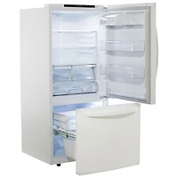 Réfrigérateur avec congélateur inférieur de 22,1 pi³ et 30 po de LG (LRDNS2200W) - Blanc