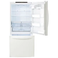 Réfrigérateur avec congélateur inférieur de 22,1 pi³ et 30 po de LG (LRDNS2200W) - Blanc