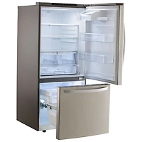 LG 30" 22.1 Cu. Ft. Bottom Freezer Refrigerator (LRDNS2200S) - Stainless Steel