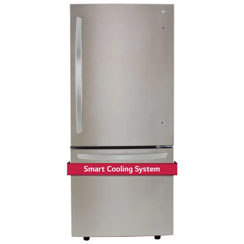 LG 30" 22.1 Cu. Ft. Bottom Freezer Refrigerator (LRDNS2200S) - Stainless Steel