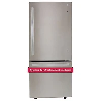 LG 30" 22.1 Cu. Ft. Bottom Freezer Refrigerator (LRDNS2200S) - Stainless Steel