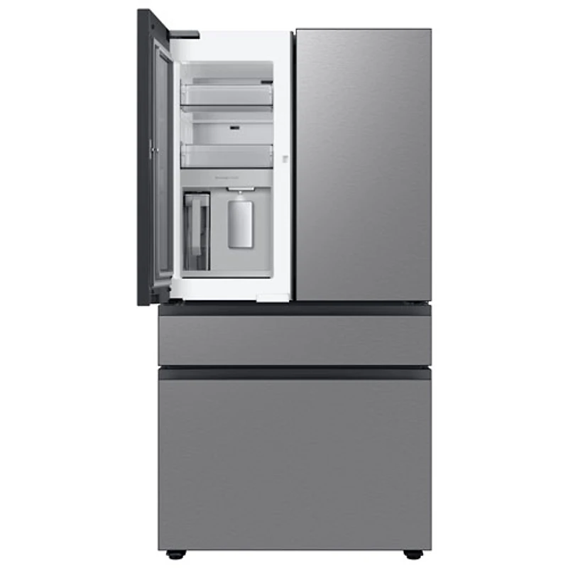 Réfrigérateur à 4 portes de 28,8 pi³ et de 36 po avec distributeur d'eau BESPOKE de Samsung (RF29BB8600QLAA) - Acier inoxydable