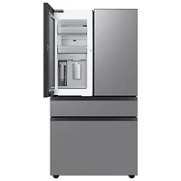 Samsung BESPOKE 36" 28.8 Cu. Ft. 4-Door French Door Refrigerator with Water Dispenser (RF29BB8600QLAA) - Stainless