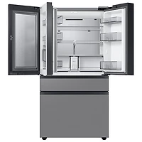 Réfrigérateur à 4 portes de 28,8 pi³ et de 36 po avec distributeur d'eau BESPOKE de Samsung (RF29BB8600QLAA) - Acier inoxydable