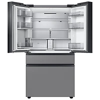 Réfrigérateur à 4 portes de 28,8 pi³ et de 36 po avec distributeur d'eau BESPOKE de Samsung (RF29BB8600QLAA) - Acier inoxydable