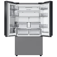 Réfrigérateur à trois portes de 30,1 pi³ et de 36 po avec distributeur d'eau BESPOKE de Samsung (RF30BB6600QLAA) - Acier inoxydable
