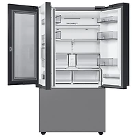 Réfrigérateur à trois portes de 30,1 pi³ et de 36 po avec distributeur d'eau BESPOKE de Samsung (RF30BB6600QLAA) - Acier inoxydable