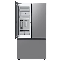 Réfrigérateur à trois portes de 30,1 pi³ et de 36 po avec distributeur d'eau BESPOKE de Samsung (RF30BB6600QLAA) - Acier inoxydable