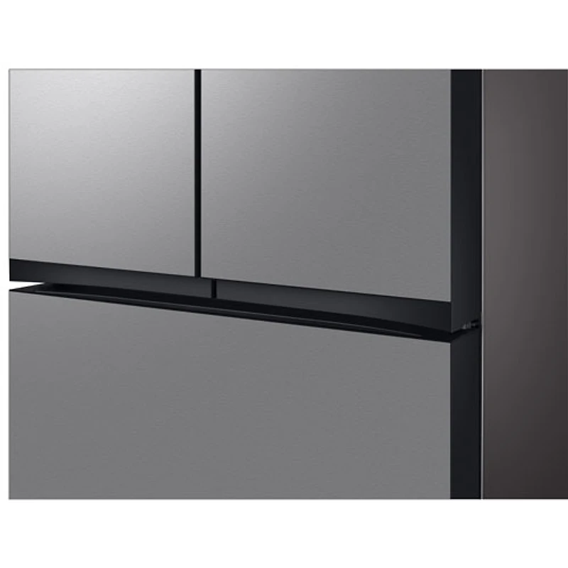Réfrigérateur à trois portes de 30,1 pi³ et de 36 po BESPOKE de Samsung (RF30BB6200QLAA) - Acier inoxydable