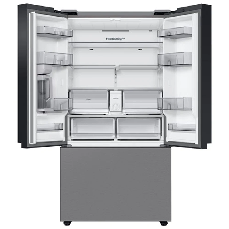 Réfrigérateur à 3 portes à profondeur de comptoir 23,9 pi³ 36 po BESPOKE de Samsung (RF24BB6200QLAA) - Acier inoxydable