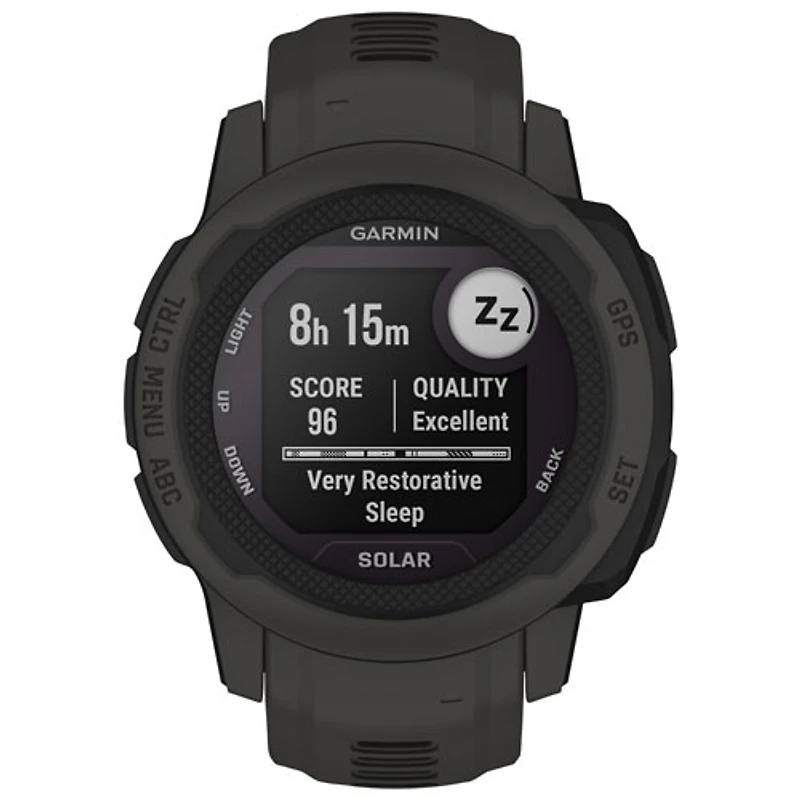 Montre intelligente multisport Bluetooth de 40 mm Instinct 2S Solar de Garmin - Graphite