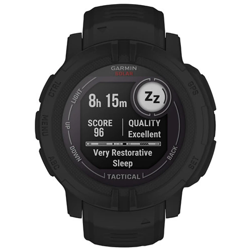 Montre intelligente multisport Bluetooth de 45 mm Instinct 2 Solar Tactical Edition de Garmin - Noir