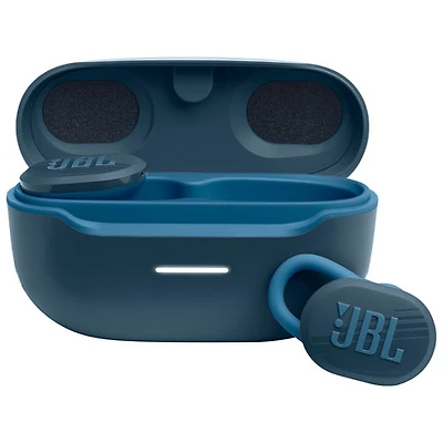 Écouteurs boutons 100 % sans fil à isolation sonore Endurance Race de JBL - Bleu