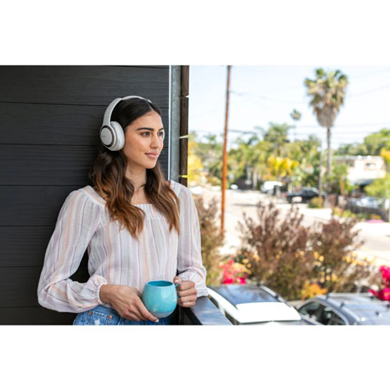Cleer Audio Enduro ANC Over-Ear Noise Cancelling Bluetooth Headphones - Light Grey