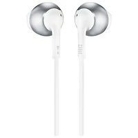 Écouteurs boutons T205 de JBL - Chrome