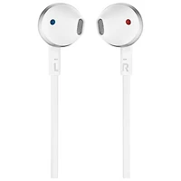 Écouteurs boutons T205 de JBL - Chrome