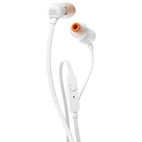 Écouteurs boutons à isolation sonore T110 de JBL - Blanc