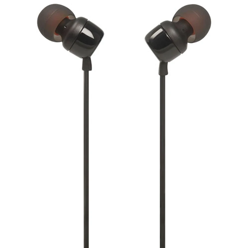 JBL T110 In-Ear Sound Isolating Headphones - Black