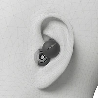 Écouteurs boutons 100 % sans fil à anneaux ouverts LinkBuds de Sony - Gris