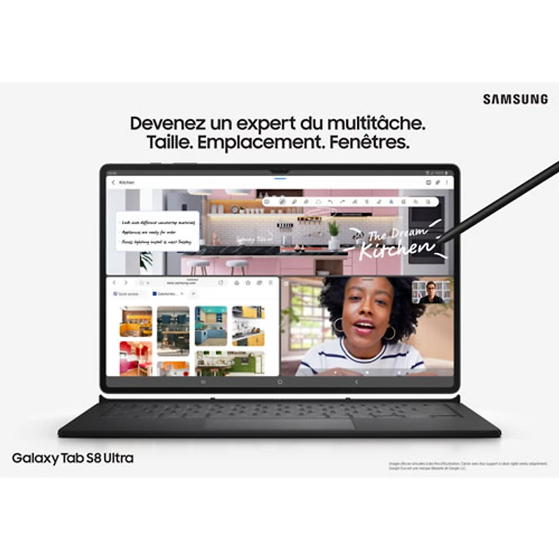 Galaxy Tab S8 Ultra 14,6 po 256 Go Android 11 de Samsung à SM8450 octocoeur de Qualcomm - Graphite