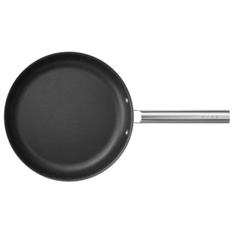 Poêle à frire de 12 po en aluminium de Smeg - Rouge mat