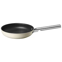 Smeg 9.5" Aluminum Frying Pan - Matte Cream