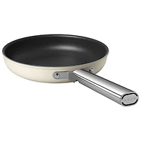Smeg 9.5" Aluminum Frying Pan - Matte Cream