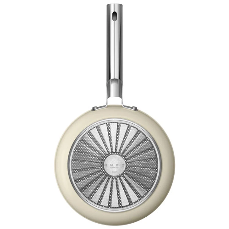 Smeg 9.5" Aluminum Frying Pan - Matte Cream