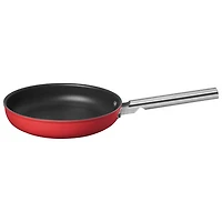 Poêle à frire de 10 po en aluminium de Smeg - Rouge mat