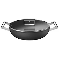 Casserole profonde de 11 po en aluminium de Smeg - Noir mat