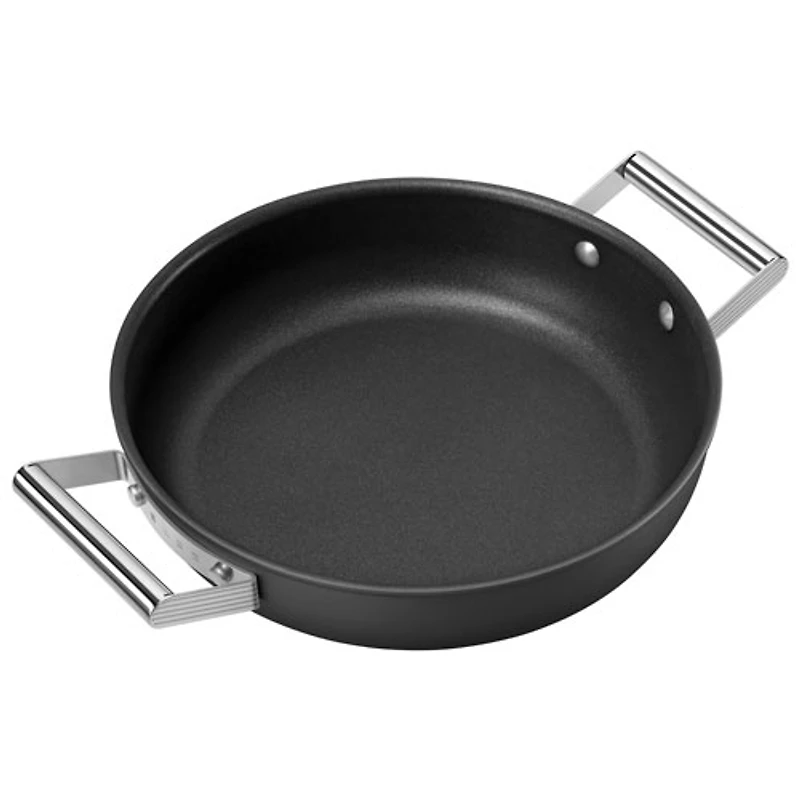 Casserole profonde de 11 po en aluminium de Smeg - Noir mat