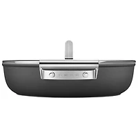 Casserole profonde de 11 po en aluminium de Smeg - Noir mat