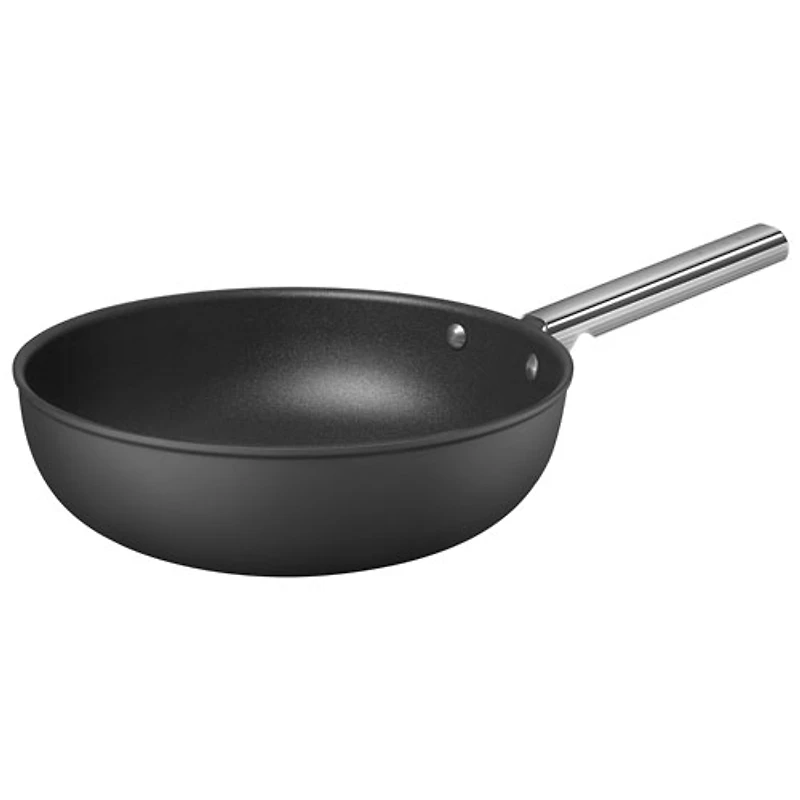 Smeg 12" Aluminum Wok - Matte Black