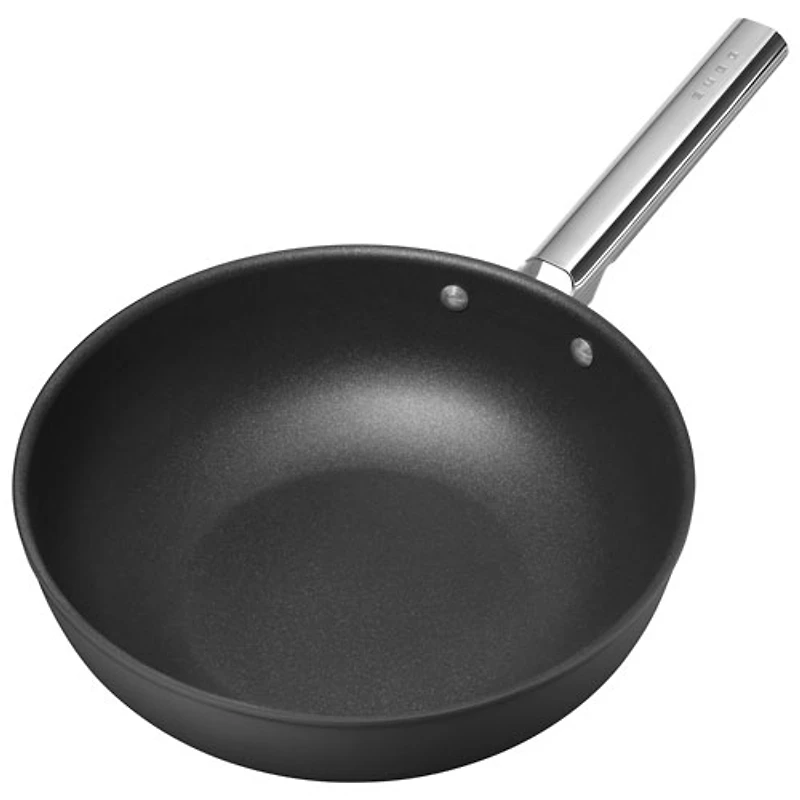 Wok de 12 po en aluminium de Smeg - Noir mat