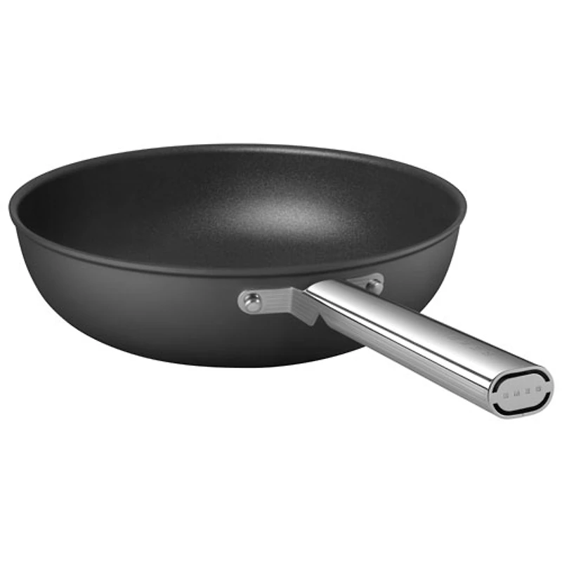 Wok de 12 po en aluminium de Smeg - Noir mat