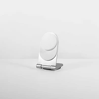 Support de chargement sans fil de 15 W Mag Stream MagSafe de LBT avec chargeur mural PD de 20 W - Argenté