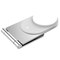 Support de chargement sans fil de 15 W Mag Stream MagSafe de LBT avec chargeur mural PD de 20 W - Argenté