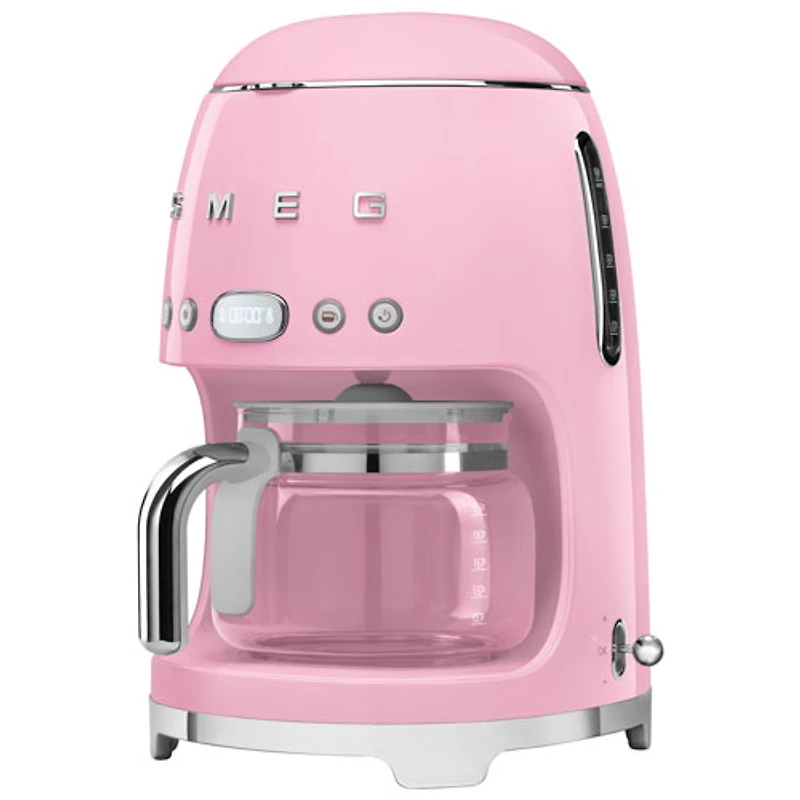 Smeg 10-Cup Drip Coffee Maker - Pink