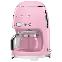 Smeg 10-Cup Drip Coffee Maker - Pink