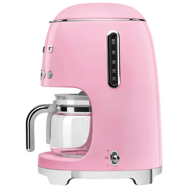 Smeg 10-Cup Drip Coffee Maker - Pink