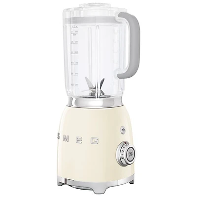 Mélangeur de comptoir de 1,4 l et 600 W de la gamme Années 50 de Smeg - Crème