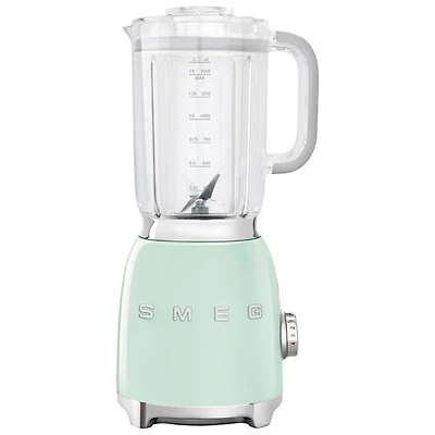 Mélangeur de comptoir de 1,4 l et 600 W de la gamme Années 50 de Smeg - Vert pastel